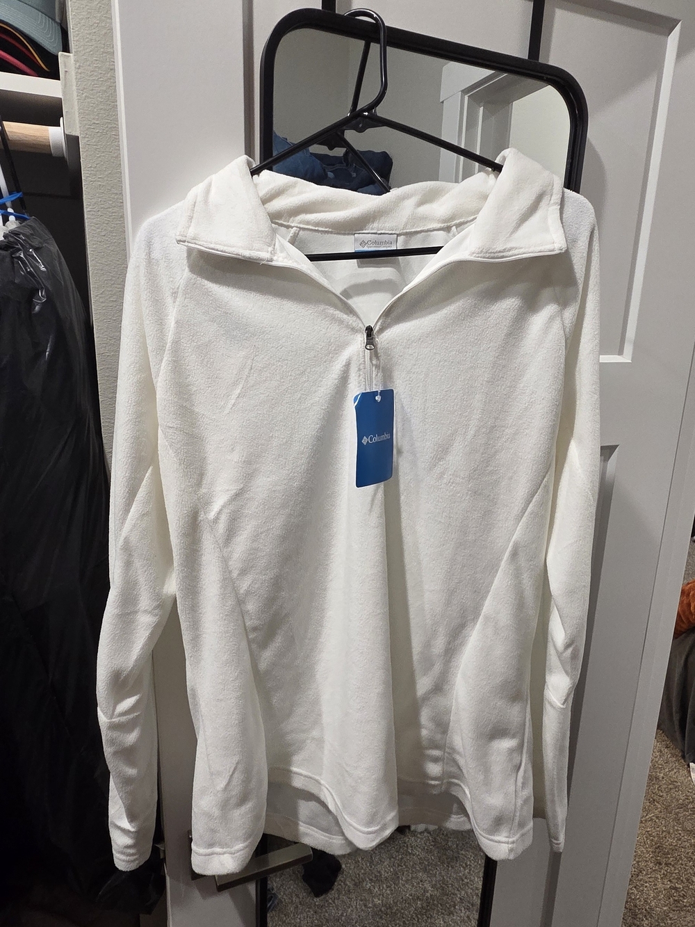Columbia Women's Cream Half-Zip Fleece Pullover